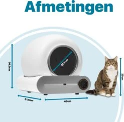 BOME Automatische Kattenbak - Zelfreinigende Kattenbak - Met App En Touchscreen - 65L -Huisdierbenodigdheden Serie 1200x1182 3