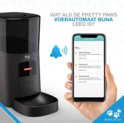 Pretty Paws PP005 Wifi Voerautomaat Zwart - Automatische Voerbak - Slimme Voerautomaat Met App - Instelbaar Voedingsschema - WIFI -Huisdierbenodigdheden Serie 1200x1190 8