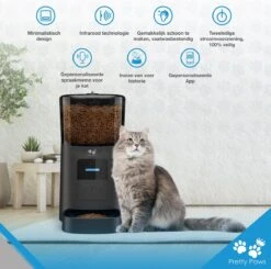 Pretty Paws PP005 Wifi Voerautomaat Zwart - Automatische Voerbak - Slimme Voerautomaat Met App - Instelbaar Voedingsschema - WIFI -Huisdierbenodigdheden Serie 1200x1190 9