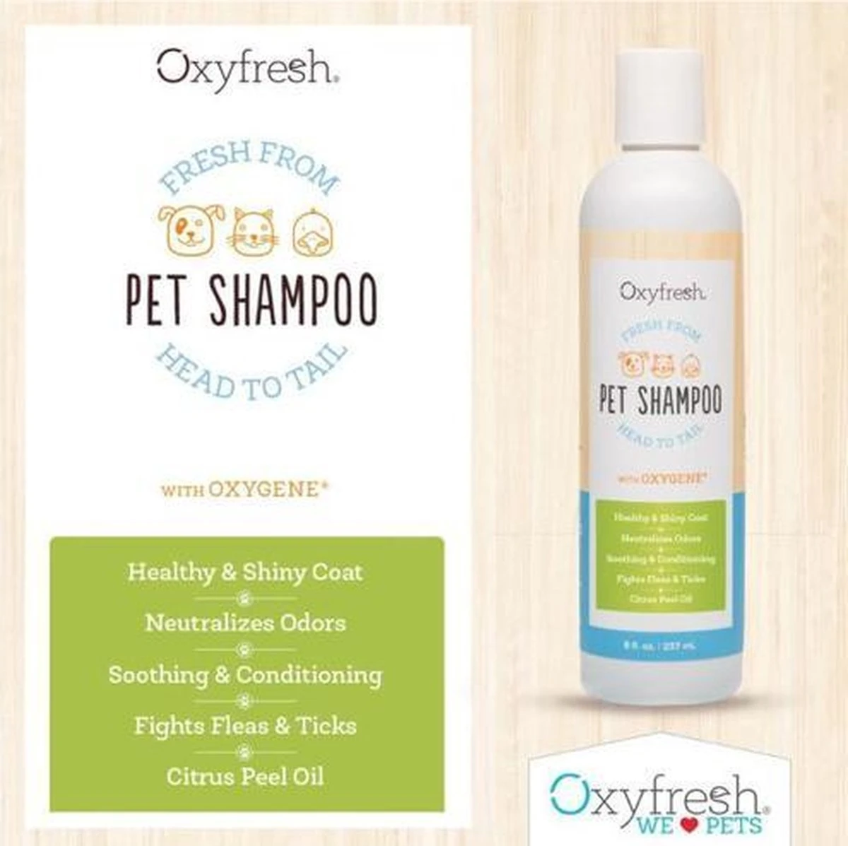 Oxyfresh Pets Hondenshampoo & Kattenshampoo - 237ml - Diervriendelijke Shampoo Voor Honden En Katten Zonder Irriterende Bestanddelen 3 Oxyfresh Pets Hondenshampoo & Kattenshampoo - 237ml - Diervriendelijke Shampoo Voor Honden En Katten Zonder Irriterende Bestanddelen - Afbeelding 3