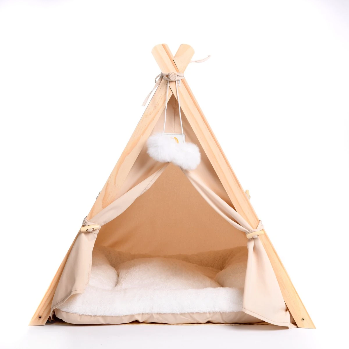 Dogs&Co Tippi Tent Voor Katten Of Kleine Honden Ecru 2 Dogs&Co Tippi Tent Voor Katten Of Kleine Honden Ecru - Afbeelding 2