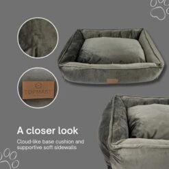 Topmast Soft Velours - Hondenmand - 75 X 58 Cm - L - Grijs - Hondenbed - Hondenkussen - Luxe Hondenmanden - Machinewasbaar Binnenkussen 8 Topmast Soft Velours - Hondenmand - 75 X 58 Cm - L - Grijs - Hondenbed - Hondenkussen - Luxe Hondenmanden - Machinewasbaar Binnenkussen -Huisdierbenodigdheden Serie 1200x1200 102