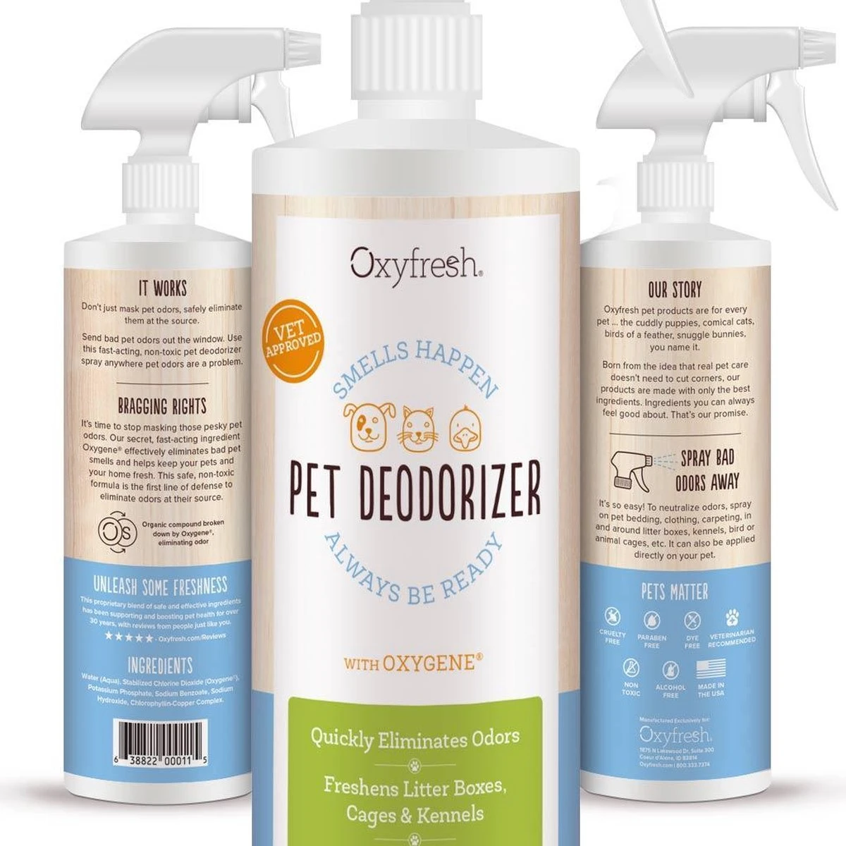 Oxyfresh Pets Geurverwijderaar - Spray Tegen Vieze Geuren Afkomstig Van Dieren 1 Oxyfresh Pets Geurverwijderaar - Spray Tegen Vieze Geuren Afkomstig Van Dieren