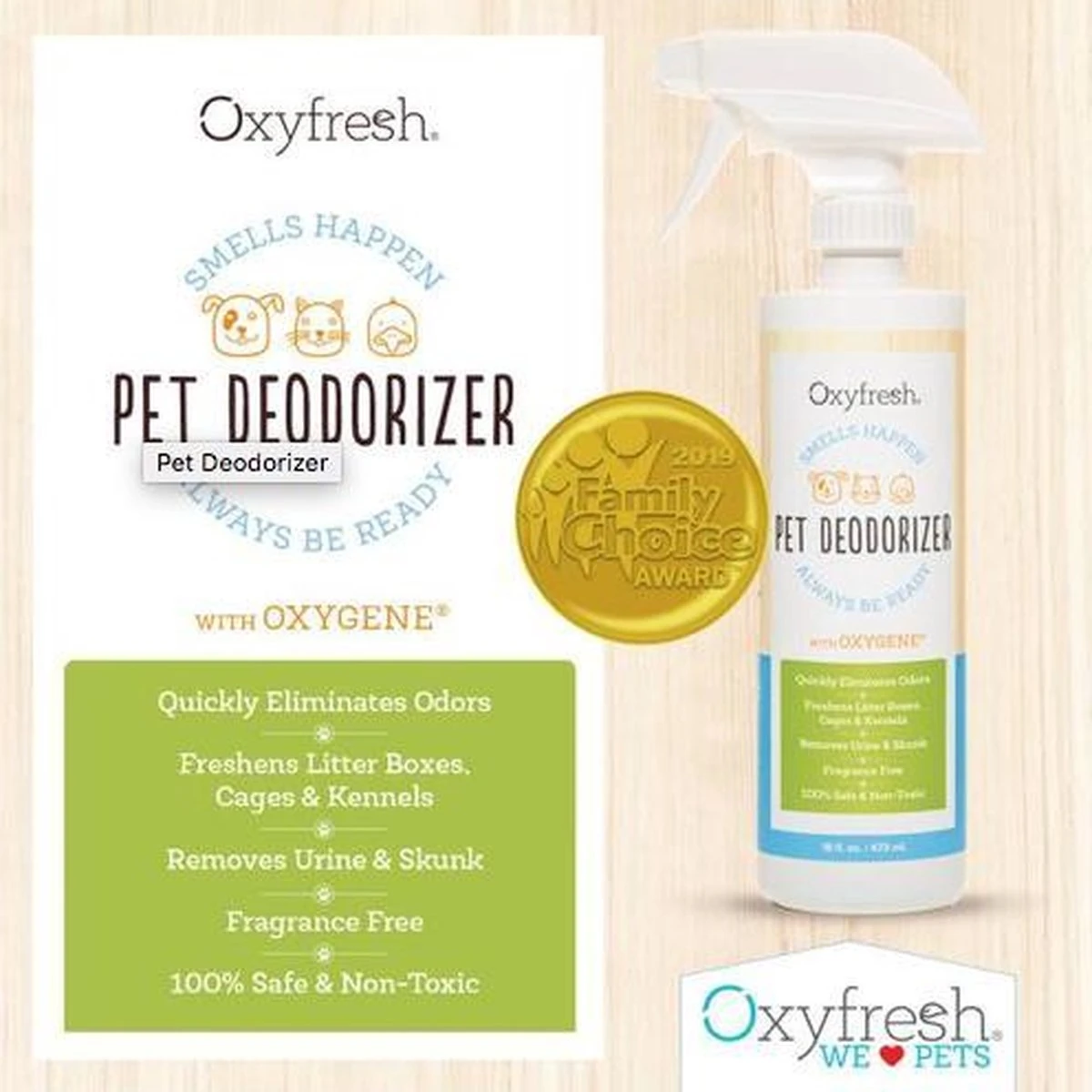 Oxyfresh Pets Geurverwijderaar - Spray Tegen Vieze Geuren Afkomstig Van Dieren 2 Oxyfresh Pets Geurverwijderaar - Spray Tegen Vieze Geuren Afkomstig Van Dieren - Afbeelding 2