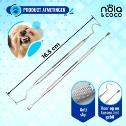 Nola & Coco® Tandsteen Verwijderaar Set Inclusief Bewaardoosje - Tandenkrabber - Set Van Twee - Hond - Kat - Tandenborstel - Tandplak Verwijderen - Tandenstoker - Honden Tanden Schoonmaken - Tandenhaakje - Gebitsreiniging 11 Nola & Coco® Tandsteen Verwijderaar Set Inclusief Bewaardoosje - Tandenkrabber - Set Van Twee - Hond - Kat - Tandenborstel - Tandplak Verwijderen - Tandenstoker - Honden Tanden Schoonmaken - Tandenhaakje - Gebitsreiniging -Huisdierbenodigdheden Serie 1200x1200 171