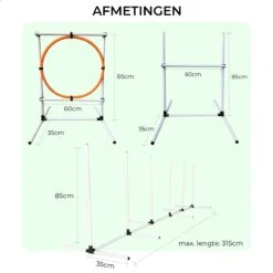 AYOO Agility Voor De Hond - Honden Training - Honden Behendigheid Set - Hondenparcours - Training Huisdieren - Honden Agility Set - Slalom - Horde - Draagzak - Agility Set - Oranje - Wit - GRATIS Speeltouw 12 AYOO Agility Voor De Hond - Honden Training - Honden Behendigheid Set - Hondenparcours - Training Huisdieren - Honden Agility Set - Slalom - Horde - Draagzak - Agility Set - Oranje - Wit - GRATIS Speeltouw -Huisdierbenodigdheden Serie 1200x1200 185