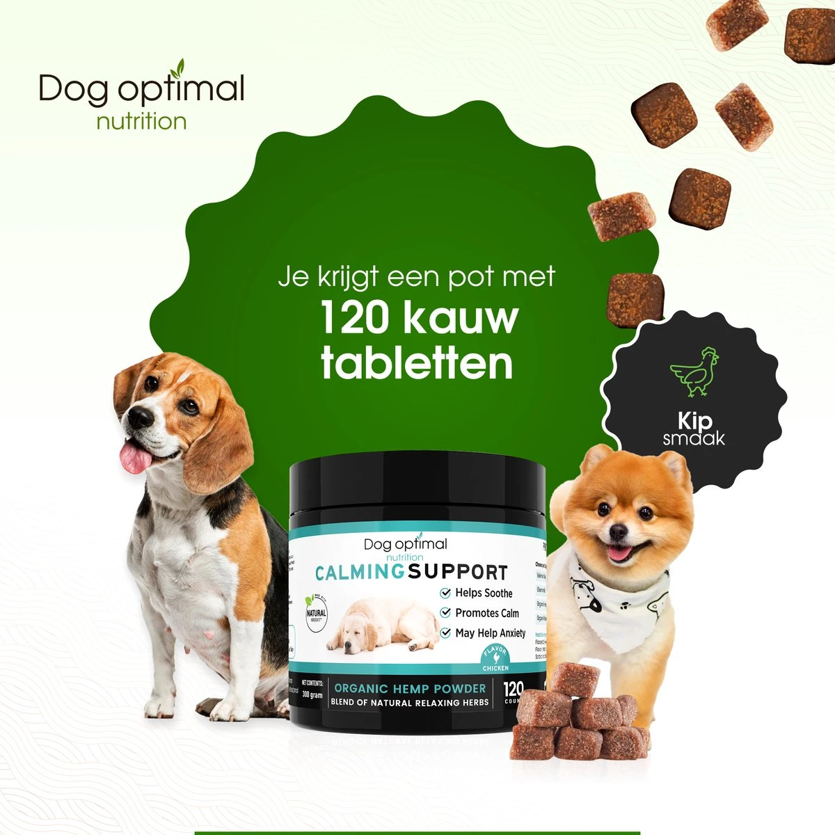 RUST EN KALMEREN CALMING Support 120 Stuks - Kalmeren - AntistressmiddelHond - Hond - Hondenkoekjes - Hondensupplementen - Honden - Puppy - Hondenvoeding 7 RUST EN KALMEREN CALMING Support 120 Stuks - Kalmeren - AntistressmiddelHond - Hond - Hondenkoekjes - Hondensupplementen - Honden - Puppy - Hondenvoeding - Afbeelding 7