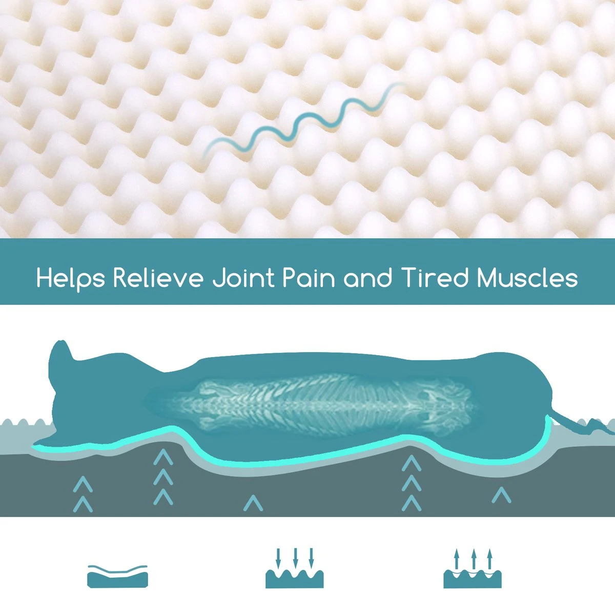 Nobleza Orthopedische Hondenkussen Wasbaar - Hondenbed - Maat L: 90 X 70 X 8 Cm - Grijs 4 Nobleza Orthopedische Hondenkussen Wasbaar - Hondenbed - Maat L: 90 X 70 X 8 Cm - Grijs - Afbeelding 4