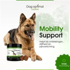 DOG OPTIMAL Gewricht Supplement 120 Stuks - Mobility - Glucosamine Hond - Artrose - Heupdysplasie - Gewrichten - Hondensnacks - Hondenkoekjes - Hondensupplementen - Honden - Puppy - Hondenvoeding -Huisdierbenodigdheden Serie 1200x1200 244
