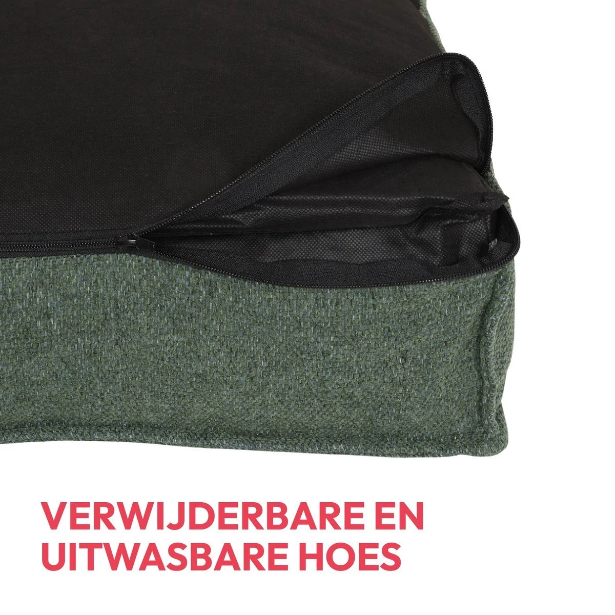 Snoozle Orthopedische Hondenmand - Zacht En Luxe Hondenkussen - Hondenbed - Wasbaar - Hondenmanden - 100 X 70 Cm - Groen 11 Snoozle Orthopedische Hondenmand - Zacht En Luxe Hondenkussen - Hondenbed - Wasbaar - Hondenmanden - 100 X 70 Cm - Groen - Afbeelding 11