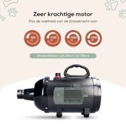 MiMOPETS® Hondenföhn Met 4 Opzetstukken – Waterblazer Voor Honden Met Geluiddemper -Hondendroger - Zwart 14 MiMOPETS® Hondenföhn Met 4 Opzetstukken – Waterblazer Voor Honden Met Geluiddemper -Hondendroger - Zwart -Huisdierbenodigdheden Serie 1200x1200 306