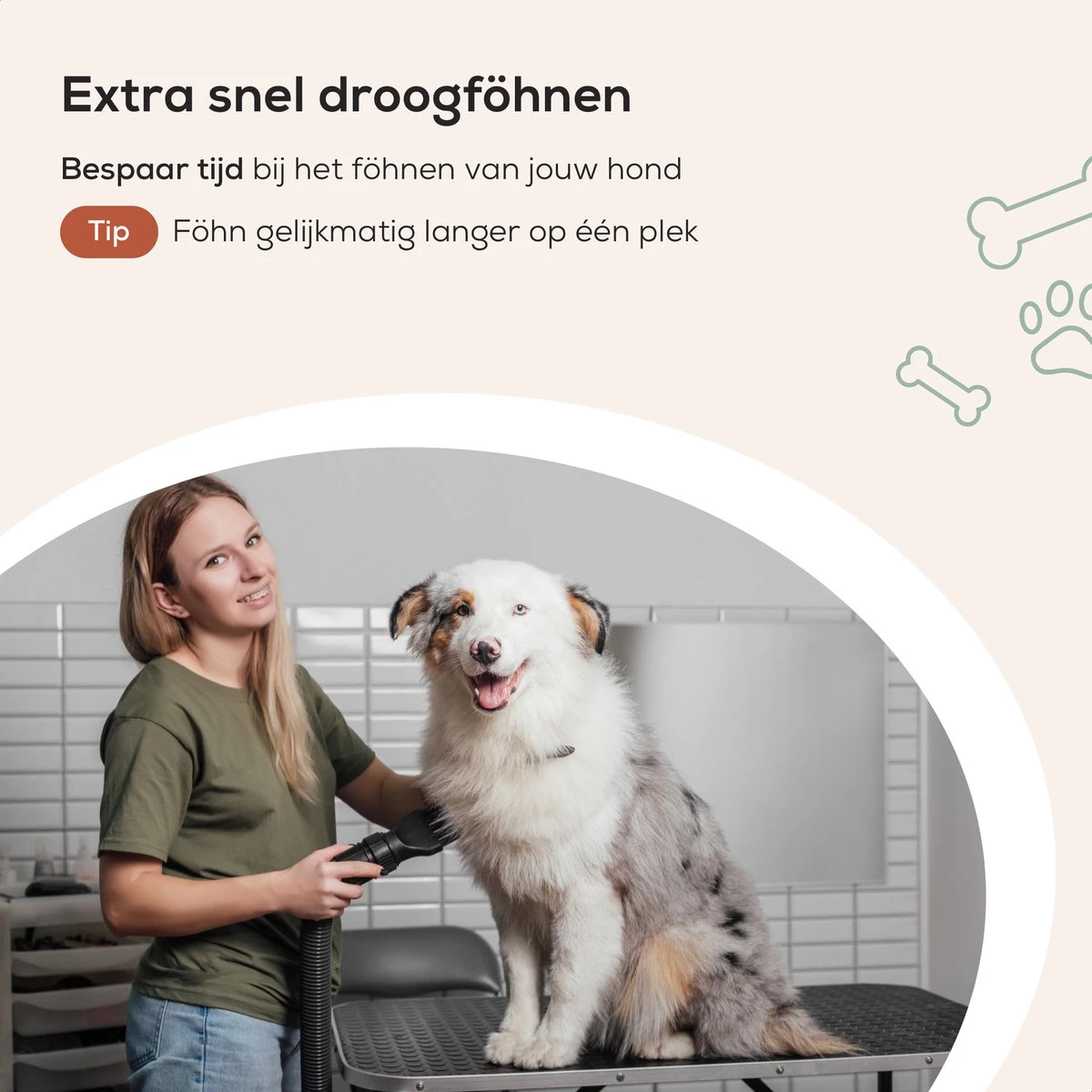 MiMOPETS® Hondenföhn Met 4 Opzetstukken – Waterblazer Voor Honden Met Geluiddemper -Hondendroger - Zwart 8 MiMOPETS® Hondenföhn Met 4 Opzetstukken – Waterblazer Voor Honden Met Geluiddemper -Hondendroger - Zwart - Afbeelding 8