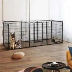 Merkloos Topmast Premium Puppyren - 120 Cm Hoog - 640 Cm Omtrek - Hondenren - Hondenhok - Zwart 10 Merkloos Topmast Premium Puppyren - 120 Cm Hoog - 640 Cm Omtrek - Hondenren - Hondenhok - Zwart -Huisdierbenodigdheden Serie 1200x1200 309