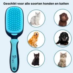 Petsify - Dierenborstel - Professionele 5 In 1 Hondenborstel - Voor Hond En Kat - Tweezijdig - Hondenkam - Kattenborstel - Kattenkam -Huisdierbenodigdheden Serie 1200x1200 325