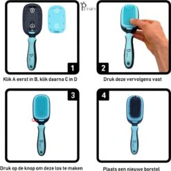 Petsify - Dierenborstel - Professionele 5 In 1 Hondenborstel - Voor Hond En Kat - Tweezijdig - Hondenkam - Kattenborstel - Kattenkam -Huisdierbenodigdheden Serie 1200x1200 326