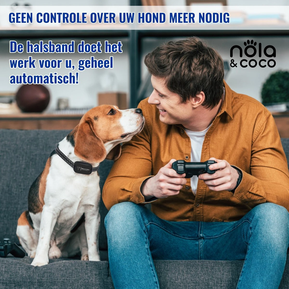 Nola & Coco® Oplaadbare Anti Blafband - 4 Kleuren - Zonder Schok - Waterdichte Diervriendelijke Blaf Halsband - Opvoedingshalsband - Voor Grote En Kleine Honden - Lichte Vibratie En Geluid - 3 Tot 60kg 6 Nola & Coco® Oplaadbare Anti Blafband - 4 Kleuren - Zonder Schok - Waterdichte Diervriendelijke Blaf Halsband - Opvoedingshalsband - Voor Grote En Kleine Honden - Lichte Vibratie En Geluid - 3 Tot 60kg - Afbeelding 6