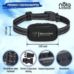 Nola & Coco® Oplaadbare Anti Blafband - 4 Kleuren - Zonder Schok - Waterdichte Diervriendelijke Blaf Halsband - Opvoedingshalsband - Voor Grote En Kleine Honden - Lichte Vibratie En Geluid - 3 Tot 60kg 13 Nola & Coco® Oplaadbare Anti Blafband - 4 Kleuren - Zonder Schok - Waterdichte Diervriendelijke Blaf Halsband - Opvoedingshalsband - Voor Grote En Kleine Honden - Lichte Vibratie En Geluid - 3 Tot 60kg -Huisdierbenodigdheden Serie 1200x1200 346