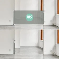 Château Animaux® - Tot 180cm Breed Traphekje Oprolbaar Hond - Stijlvolle Oplossing - Dieren Hek - Honden Hek -Huisdierbenodigdheden Serie 1200x1200 366