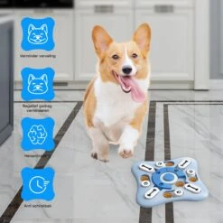 Honden Speelgoed Intelligentie – Hondenpuzzel - Interactieve Training – Voorkomt Verveling – 16 Vakjes – 11 Verplaatsbare Schuifjes - Denkspelletjes Voor Honden - Anti Schrokbak Hond – LumifyMe -Huisdierbenodigdheden Serie 1200x1200 395