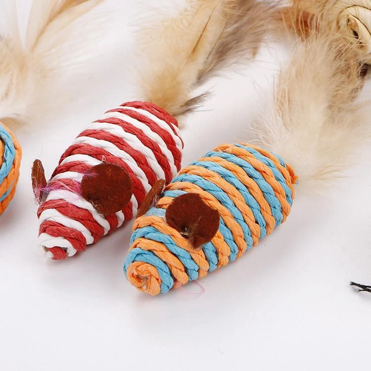 GIZMO Luxe Kattenspeeltjes Set - 7 Speeltjes - Interactieve Kattenhengel, Kattenspeelgoed & Speelmuisjes - Kitten Speeltjes 4 GIZMO Luxe Kattenspeeltjes Set - 7 Speeltjes - Interactieve Kattenhengel, Kattenspeelgoed & Speelmuisjes - Kitten Speeltjes - Afbeelding 4