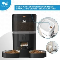 Pretty Paws QQ003 - Wifi Voermachine - Dubbele Voerbakjes - Zwart - Kat - 6L 17 Pretty Paws QQ003 - Wifi Voermachine - Dubbele Voerbakjes - Zwart - Kat - 6L -Huisdierbenodigdheden Serie 1200x1200 441