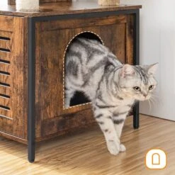 Signature Home Lola Krabpaal Met Kattenbak - Kattenbak Hangmat Mand Katten Huis - Kattenhuis Met Deur En Slot - Krabpalen Katten Huis - Kattenbakmeubel Verborgen - Alles-in-één Kattenspeelgoed Met Kattenhuis - Bruin - 70cm X 132cm X 48cm 17 Signature Home Lola Krabpaal Met Kattenbak - Kattenbak Hangmat Mand Katten Huis - Kattenhuis Met Deur En Slot - Krabpalen Katten Huis - Kattenbakmeubel Verborgen - Alles-in-één Kattenspeelgoed Met Kattenhuis - Bruin - 70cm X 132cm X 48cm -Huisdierbenodigdheden Serie 1200x1200 466