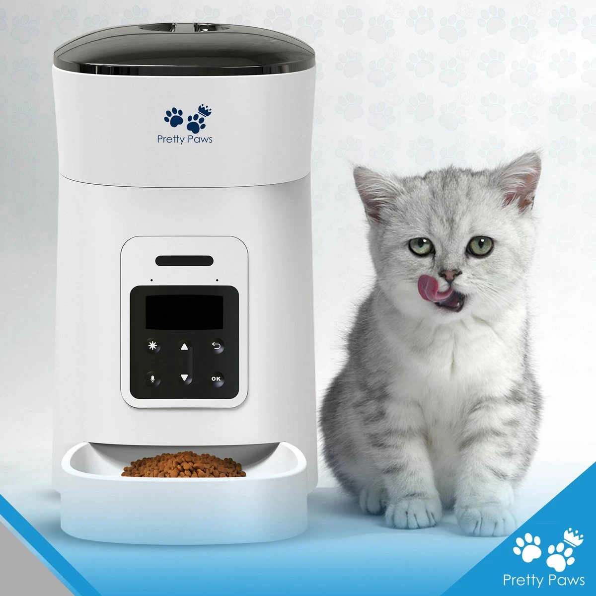 Pretty Paws PP002 Professionele Automatische Voerbak Kat- Stemrecorder - Voerautomaat - Katten Voerbak - Minimalistisch 5 Pretty Paws PP002 Professionele Automatische Voerbak Kat- Stemrecorder - Voerautomaat - Katten Voerbak - Minimalistisch - Afbeelding 5