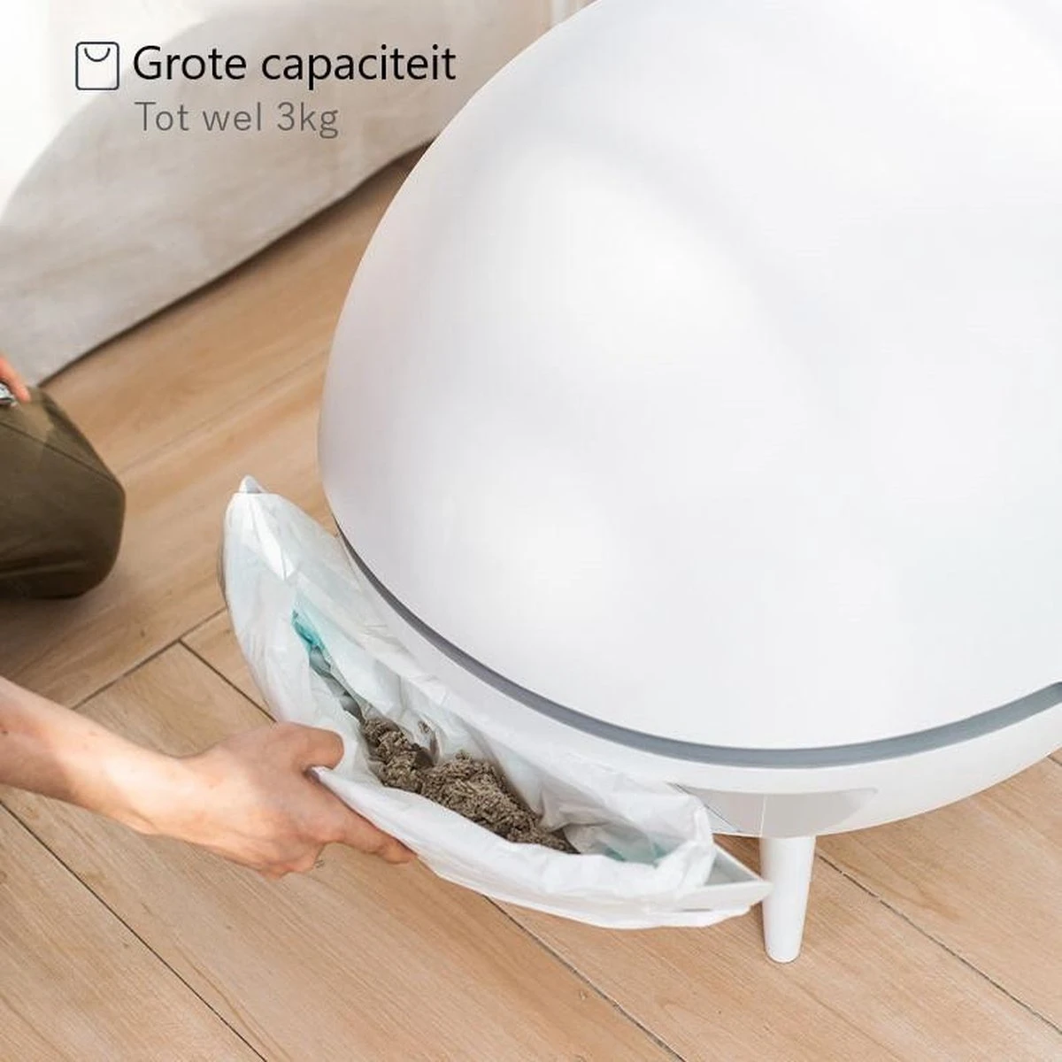 Merkloos Premium Kattenbak - Automatische - Zelfreinigende - Elektrische Kattenbak - Design Kattenbak 3 Merkloos Premium Kattenbak - Automatische - Zelfreinigende - Elektrische Kattenbak - Design Kattenbak - Afbeelding 3