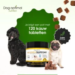 DOG OPTIMAL ANTI ALLERGY SUPPORT 120 Stuks - Allergie - Honden - Hondensnacks - Hondenkoekjes - Hondensupplementen - Honden - Puppy - Hondenvoeding - Weerstand - Jeuk-hond - Jeuk 15 DOG OPTIMAL ANTI ALLERGY SUPPORT 120 Stuks - Allergie - Honden - Hondensnacks - Hondenkoekjes - Hondensupplementen - Honden - Puppy - Hondenvoeding - Weerstand - Jeuk-hond - Jeuk -Huisdierbenodigdheden Serie 1200x1200 52