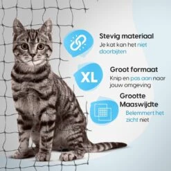 Kattennet Voor Balkon 4 X 10 M - Kattennet - Katten Gaas - Zwart 11 Kattennet Voor Balkon 4 X 10 M - Kattennet - Katten Gaas - Zwart -Huisdierbenodigdheden Serie 1200x1200 541