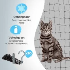 Kattennet Voor Balkon 4 X 10 M - Kattennet - Katten Gaas - Zwart 13 Kattennet Voor Balkon 4 X 10 M - Kattennet - Katten Gaas - Zwart -Huisdierbenodigdheden Serie 1200x1200 543