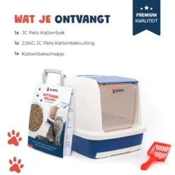 JC Pets Premium Kattenbak Systeem - Inclusief 2.5KG / 4L Kattenbakvulling - Zelfreinigend 20 JC Pets Premium Kattenbak Systeem - Inclusief 2.5KG / 4L Kattenbakvulling - Zelfreinigend -Huisdierbenodigdheden Serie 1200x1200 582