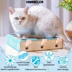 Sla De Mol Kattenspeeltje - Katten Speelgoed - Kattenspeelgoed - Kattenspeeltjes - Kattenspeeltjes Intelligentie - Kattenspeelgoed Intelligentie -Huisdierbenodigdheden Serie 1200x1200 608