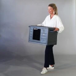 RHRQuality Kattenhuis Voor Binnen En Buiten Kattenhok Villa De Luxe Grijs 18 RHRQuality Kattenhuis Voor Binnen En Buiten Kattenhok Villa De Luxe Grijs -Huisdierbenodigdheden Serie 1200x1200 620