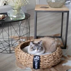 District 70 COCOON - Luxe Hondenmand Van Duurzaam Hoogwaardig Riet Met Zacht Kussen - Maten S/M/L - Large -Huisdierbenodigdheden Serie 1200x1200 64