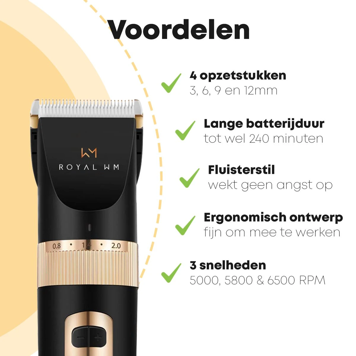 Hondentondeuse Professioneel - 2 In 1 - Honden & Katten - Hondentrimmer - Dikke & Dunne Vacht 6 Hondentondeuse Professioneel - 2 In 1 - Honden & Katten - Hondentrimmer - Dikke & Dunne Vacht - Afbeelding 6