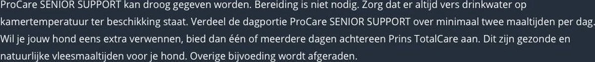 Prins Procare Senior - 15 KG 8 Prins Procare Senior - 15 KG - Afbeelding 8