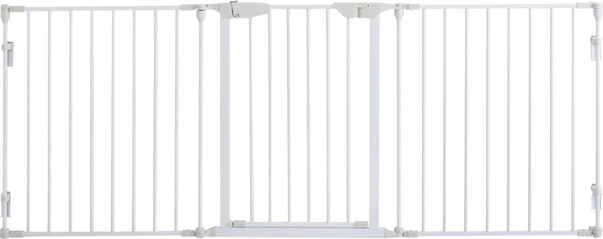 PawHut Afschermhek Voor Honden Veiligheidshek Hondenhek 3 Elementen Kunststof Wit D06-100V01 2 PawHut Afschermhek Voor Honden Veiligheidshek Hondenhek 3 Elementen Kunststof Wit D06-100V01 - Afbeelding 2