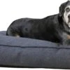Snoozle Orthopedische Hondenmand - Zacht En Luxe Hondenkussen - Hondenbed - Wasbaar - Hondenmanden - 100 X 70 Cm - Stormy Grey