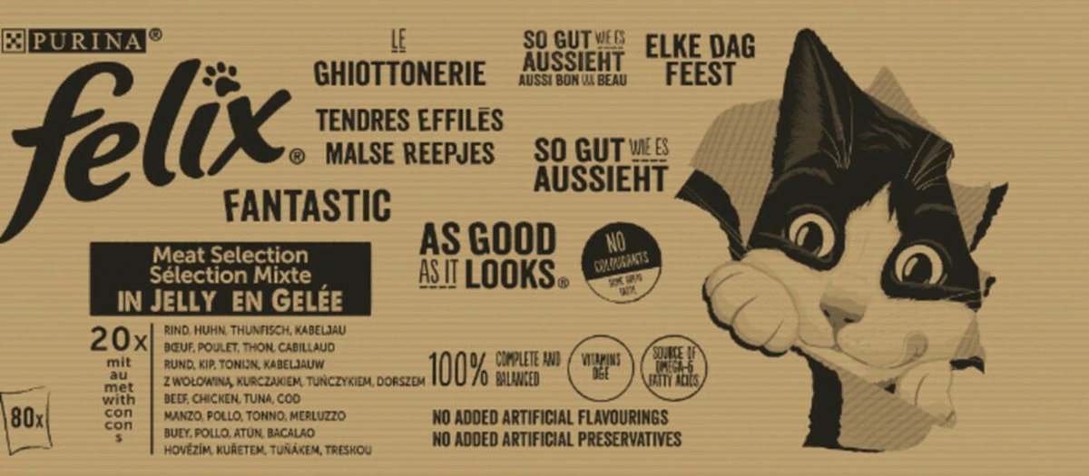 Felix Elke Dag Feest Mix Selectie In Gelei - Katten Natvoer - 80 X 85g 2 Felix Elke Dag Feest Mix Selectie In Gelei - Katten Natvoer - 80 X 85g - Afbeelding 2