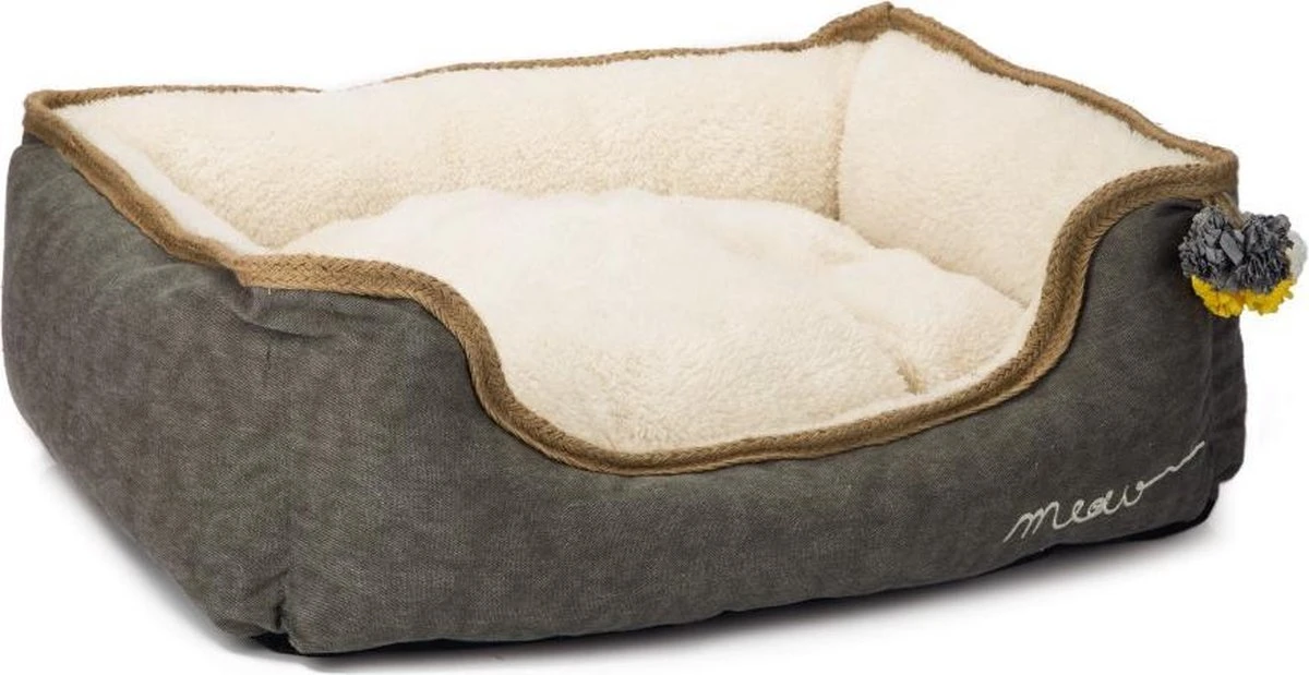 Designed By Lotte Asa - Kattenmand - Textiel - Grijs - 50x40x20 Cm 1 Designed By Lotte Asa - Kattenmand - Textiel - Grijs - 50x40x20 Cm