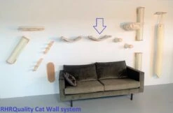 RHRQuality Wandmeubel Wandmontage Klimmuur Kat 53 X 43cm Luxe Hangmat XXL Creme Klim Wand Muur Krabpaal Katten Muurbevestiging -Huisdierbenodigdheden Serie 1200x786