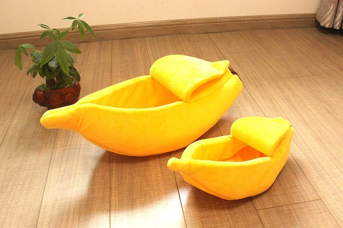 N/A Kattenhuis Banaan L - Hondenhuis Banaan L - 65x25x18 Cm - Kattenmand - Hondenmand - Dierenmand - Cadeau Kat 1 N/A Kattenhuis Banaan L - Hondenhuis Banaan L - 65x25x18 Cm - Kattenmand - Hondenmand - Dierenmand - Cadeau Kat
