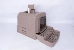 Adori Kattentoiltet Rattan Taupe - Kattenbakken - 69x42x41 Cm -Huisdierbenodigdheden Serie 1200x816