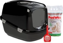 PeeWee Kattenbak XXL EcoDome Startpakket - Zwart - 66,5 X 48,5 X 46,5 Cm 17 PeeWee Kattenbak XXL EcoDome Startpakket - Zwart - 66,5 X 48,5 X 46,5 Cm -Huisdierbenodigdheden Serie 1200x820