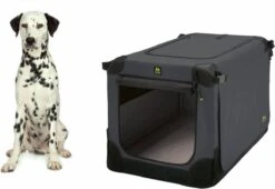 Maelson Soft Kennel - Robuuste Hondenbench Van Zacht Materiaal - Opvouwbare Kennel Met Stevig Stalen Binnenframe - Zwart/antraciet - XXS / XS / S / M / L / XL / XXL - 72 S -Huisdierbenodigdheden Serie 1200x827