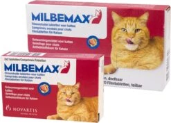 Milbemax Ontworming Tabletten Grote Kat 2 - 12 Kg 2 X 2 Tabletten -Huisdierbenodigdheden Serie 1200x860