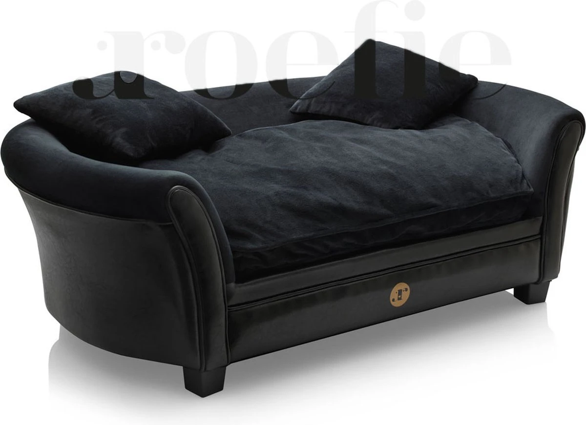 Luxe Hondensofa - Zwart - HIGH LIVING - 2 Kussens 1 Luxe Hondensofa - Zwart - HIGH LIVING - 2 Kussens