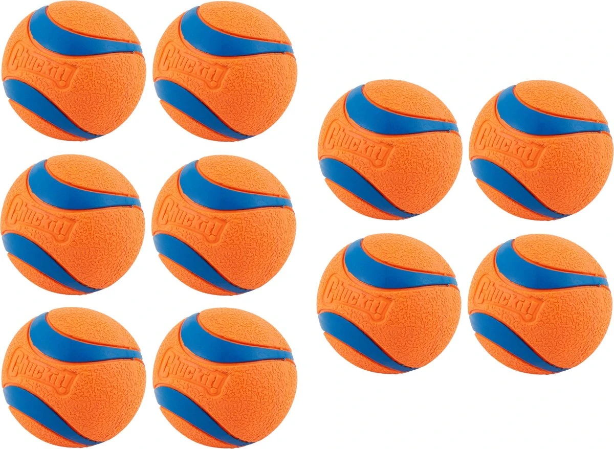 Chuckit! 10 Chuckit Ballen In Emmer - Chuckit - Veilig Voor Gebit - Hondenbal - Past In Werpstok 1 Chuckit! 10 Chuckit Ballen In Emmer - Chuckit - Veilig Voor Gebit - Hondenbal - Past In Werpstok