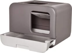 Kattenbak - 2 Uitgangen - Kattentoilet - Uitschuifbare Bodem - Met Schepje - Grijs 53 X 40 X 40 Cm 12 Kattenbak - 2 Uitgangen - Kattentoilet - Uitschuifbare Bodem - Met Schepje - Grijs 53 X 40 X 40 Cm -Huisdierbenodigdheden Serie 1200x884